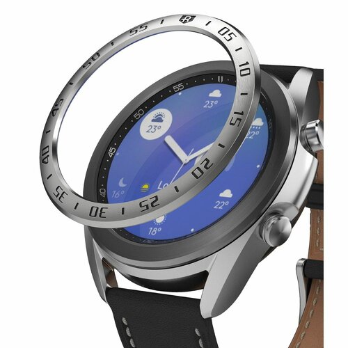 Nakładka RINGKE Bezel Styling do Samsung Galaxy Watch 3 45mm Srebrny