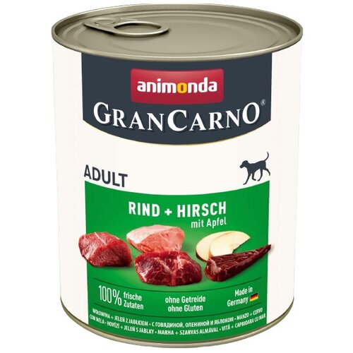 Karma dla psa ANIMONDA GranCarno Wołowina z dziczyzną i jabłkiem 800 g