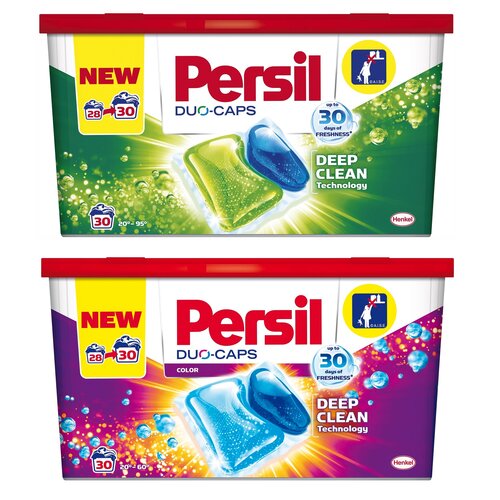 Zestaw kapsułek do prania HENKEL PERSIL DUO-CAPS - 60 szt. COLOR - 30 szt. REGULAR - 30 szt. BOX