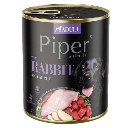 Karma dla psa PIPER Animals z królikiem i jabłkiem 800 g