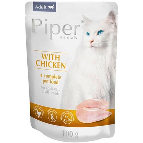 Karma dla kota PIPER Animals z kurczakiem 100 g