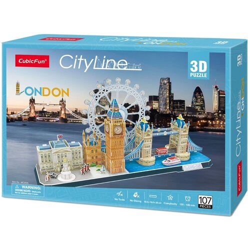 Puzzle 3D CUBIC FUN City Line London MC253H (107 elementów)