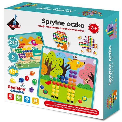 Zabawka edukacyjna ASKATO Genialny dzieciak Sprytne oczko 104799