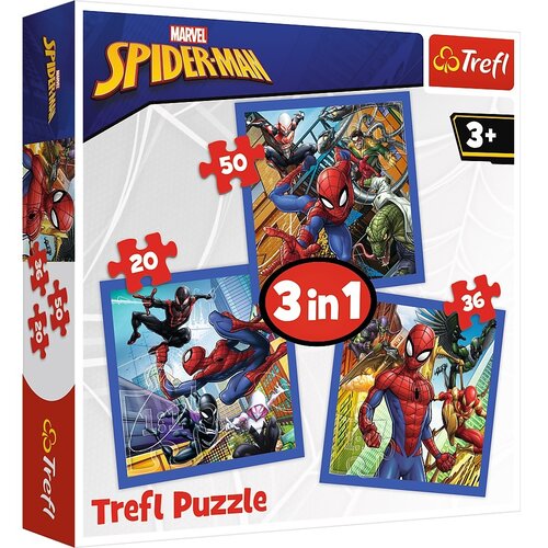 Puzzle TREFL Marvel Spider-Man Pajęcza siła 34841 (106 elementów)