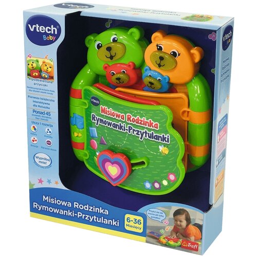 Zabawka edukacyjna VTECH Baby Książeczka Misiowa Rodzinka Rymowanki-Przytulanki 60993