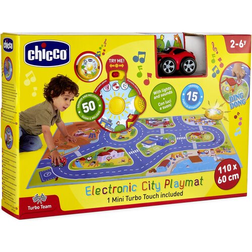 Zabawka interaktywna CHICCO Turbo Team Elektroniczna Mata Miasto Tor 00009700000000
