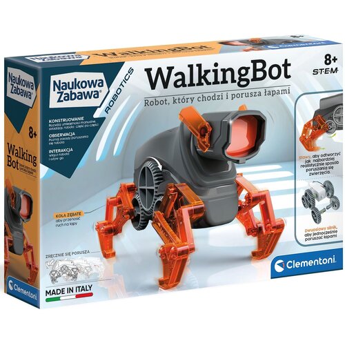 Klocki plastikowe CLEMENTONI Naukowa zabawa WalkingBot 50059