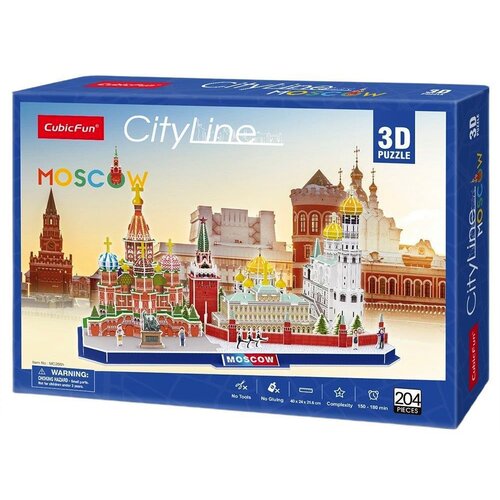 Puzzle 3D CUBIC FUN City Line Moskwa MC266H (204 elementów)