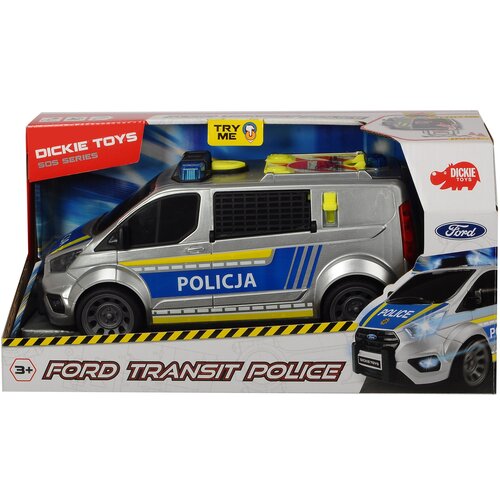 Samochód DICKIE TOYS SOS Ford Transit Policja 203715013026