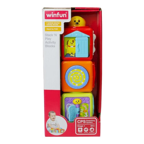 Zabawka edukacyjna SMILY PLAY Winfun Wieża z klocków 000613