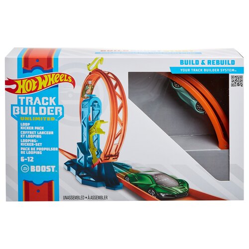 Tor Hot Wheels Track Builder Pętla z przyspieszeniem GLC90