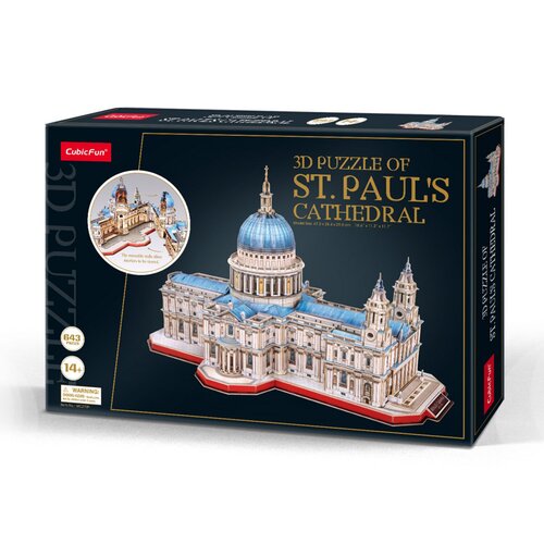 Puzzle 3D CUBIC FUN Budowle Świata Katedra Św. Pawła w Londynie MC270H (643 elementy)
