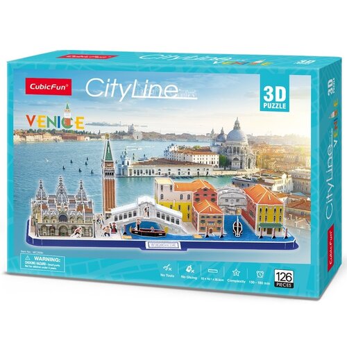 Puzzle 3D CUBIC FUN City Line Wenecja MC269H (126 elementów)