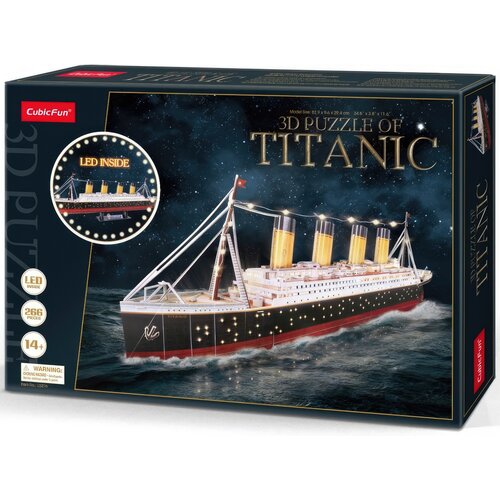 Puzzle 3D CUBIC FUN LED Titanic L521H (246 elementów)