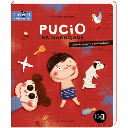 Książka Pucio na wakacjach Ćwiczenia wymowy dla przedszkolaków Marta Galewska-Kustra (twarda okładka)