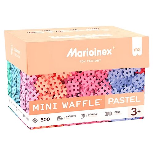 Klocki elastyczne MARIOINEX Mini Waffle Pastel 903629