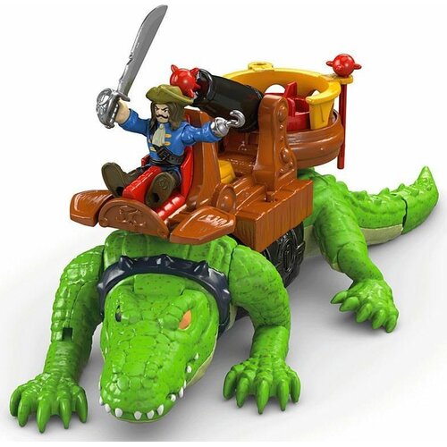 Zabawka FISHER PRICE Imaginext Kroczący krokodyl i Pirat Hak DHH63