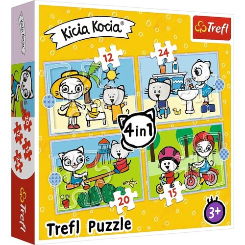 Puzzle TREFL Dzień Kici Koci 34372 (71 elementów)