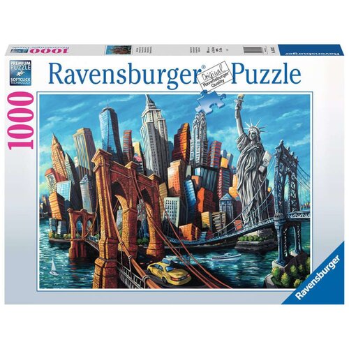 Puzzle RAVENSBURGER Premium Welcome to New York (1000 elementów)