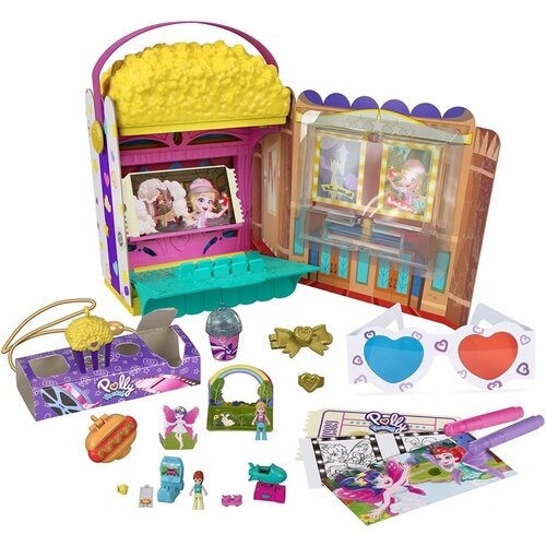 Lalka MATTEL Polly Pocket Popcorn - Zestaw z Niespodziankami GVC96
