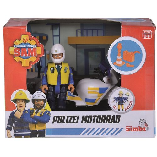 Motocykl SIMBA Strażak Sam Policyjny + akcesoria 109251092038