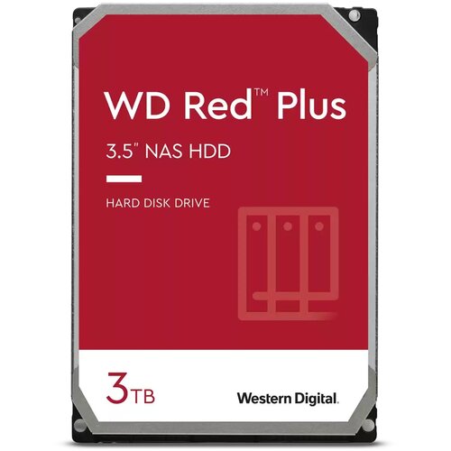 Dysk WD Red Plus 3TB 3.5" SATA III HDD