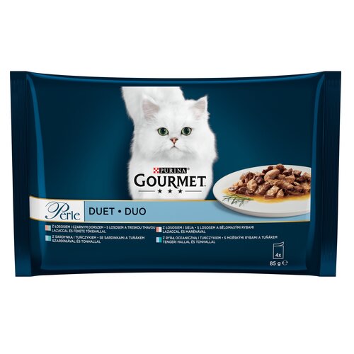 Karma dla kota GOURMET Perle Duet Rybny (4 x 85 g)