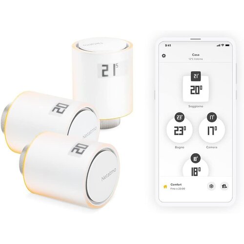 Głowice termostatyczne NETATMO NBU-NAV-EU Wi-Fi (3 szt.)