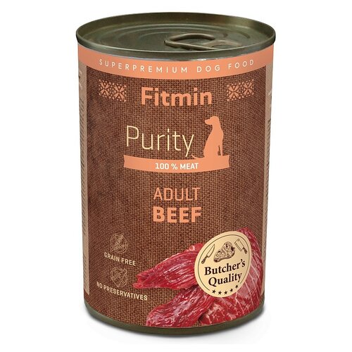 Karma dla psa FITMIN Purity Tin Beef Wołowina 400 g