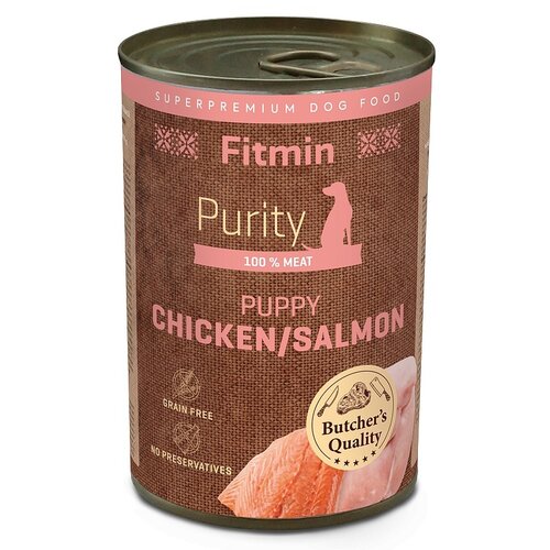 Karma dla psa FITMIN Purity Łosoś z kurczakiem 400 g