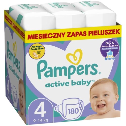 Pieluchy PAMPERS Active Baby Monthly Box 4 Maxi (180 szt.)