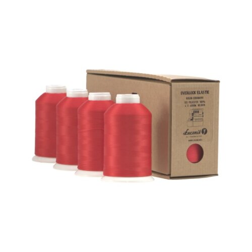 Zestaw nici ŁUCZNIK Elastic 04.068 Czerwony (4 sztuki)