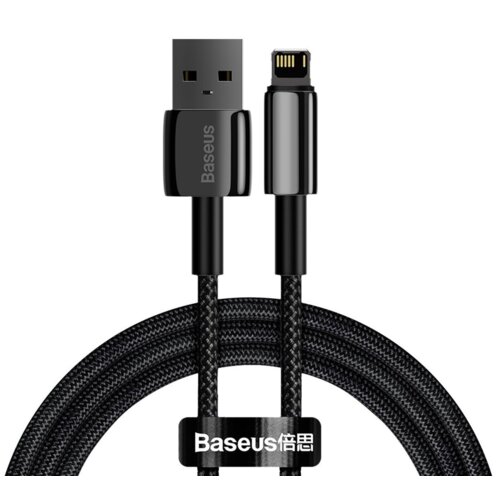 Kabel USB - Lightning BASEUS Tungsten Gold 1 m Czarny