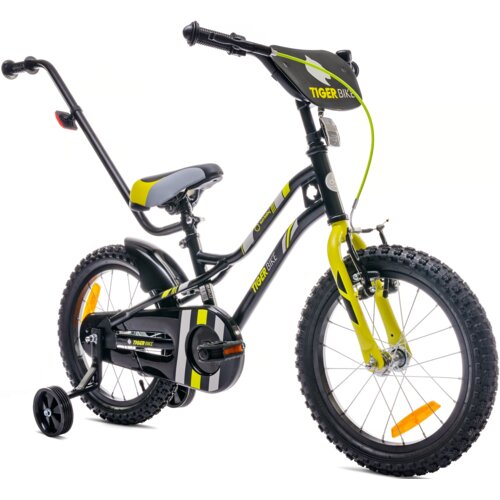 Rower dziecięcy SUN BABY Tiger Bike 16 cali dla chłopca Żółto-szary