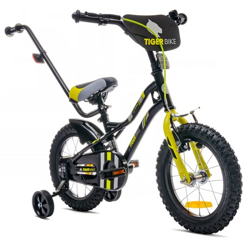 Rower dziecięcy SUN BABY Tiger Bike 14 cali dla chłopca Żołto-szary