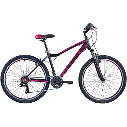 Rower górski MTB INDIANA X-Pulser 1.6 D15 26 cali damski Czarno-fuksjowy