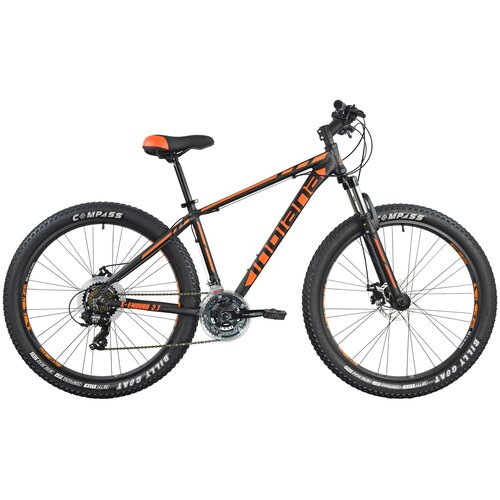 Rower górski MTB INDIANA X-Enduro 2.7 M19 27.5 cala męski Czarno-pomarańczowy