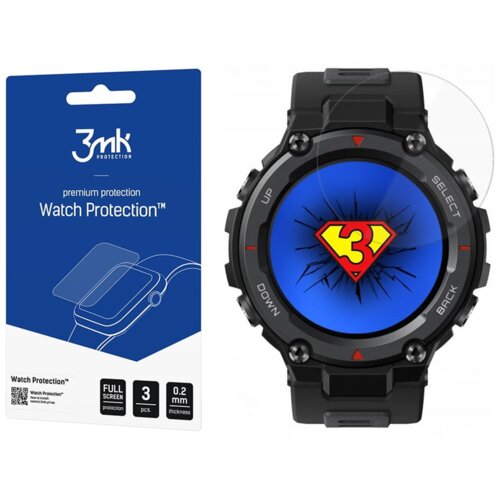 Szkło hybrydowe 3MK Watch Protection do Xiaomi Amazfit T-Rex Pro