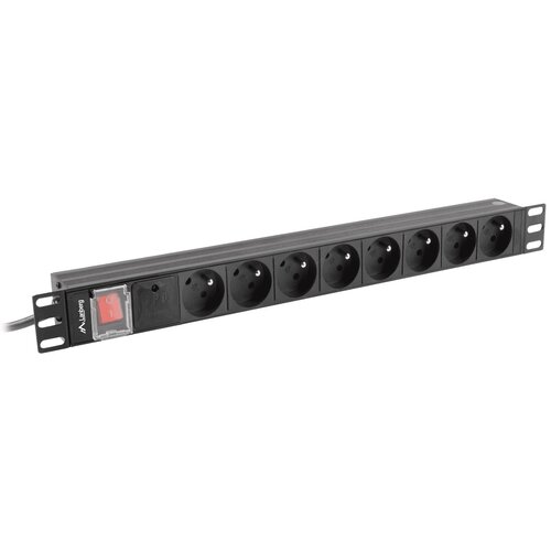 Listwa LANBERG PDU-08E-0200-BK (2 m) Czarny