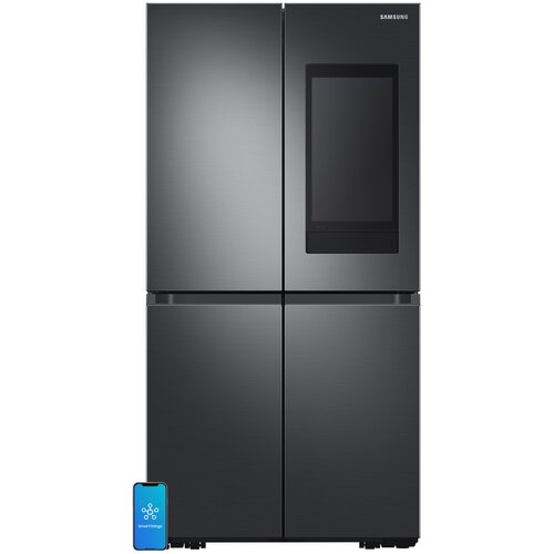 Lodówka SAMSUNG RF65A977FSG EF Family Hub Side by Side No frost 182.5cm Grafitowa stal Podajnik wody Kostkarka