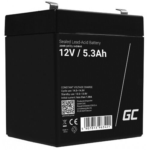 Akumulator GREEN CELL AGM45 5.3Ah 12V