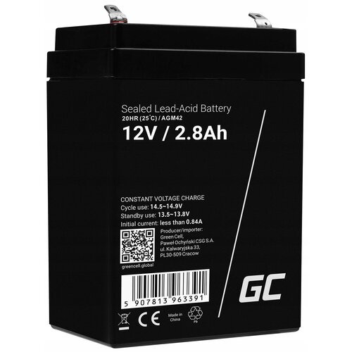 Akumulator GREENCELL AGM42 2.8Ah 12V