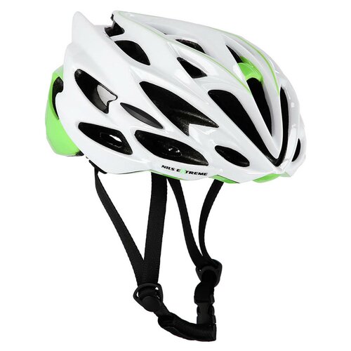 Kask rowerowy NILS EXTREME MTW58 Biało-zielony Szosowy (rozmiar L)