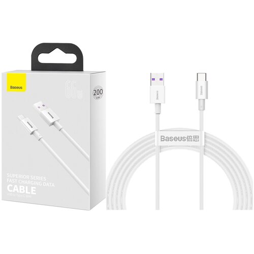 Kabel USB - USB-C BASEUS Superior Series CATYS-A02 66W 2 m Biały