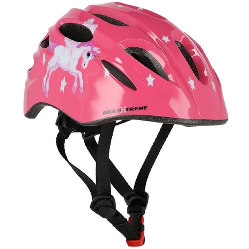 Kask NILS EXTREME MTW01 Różowy dla Dzieci z lampką (rozmiar XS)