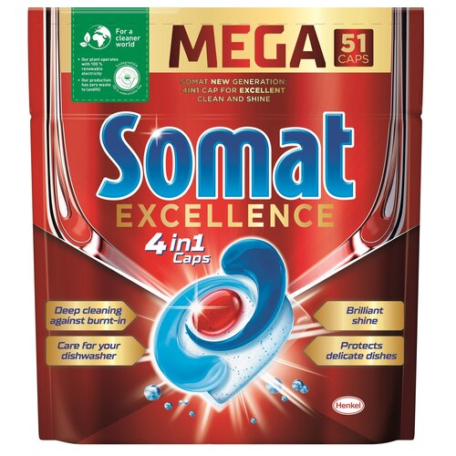 Tabletki SOMAT EXCELLENCE Excellence 4W1 51 szt.