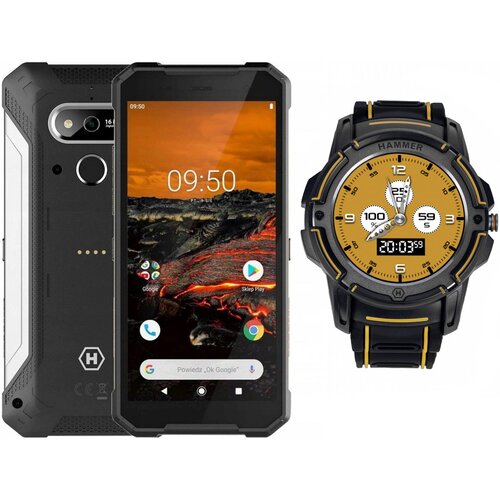 Smartfon HAMMER Explorer 3/32GB 5.72" Srebrny + Smartwatch