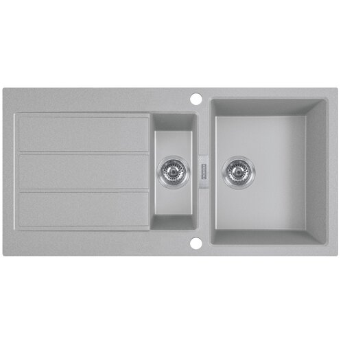 Zlewozmywak półtorakomorowy z ociekaczem FRANKE Sirius S2D 651-100 143.0618.682 Kamienny szary 50x100
