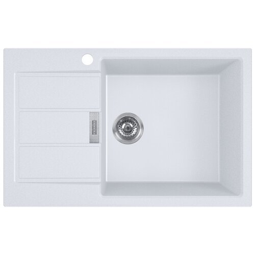 Zlewozmywak jednokomorowy z ociekaczem FRANKE Sirius S2D 611-78 XL 143.0618.580 Biały 50x78