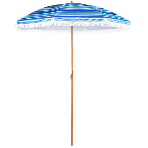 Parasol plażowo-ogrodowy ROYOKAMP 1036182 Biało-niebieski